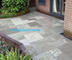 Transform Your Patio with Kandla Grey Indian Sandstone Paving Slabs