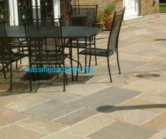 Ammaari Stones: Premium 18mm Raj Green Sandstone Paving for Patios and Paths